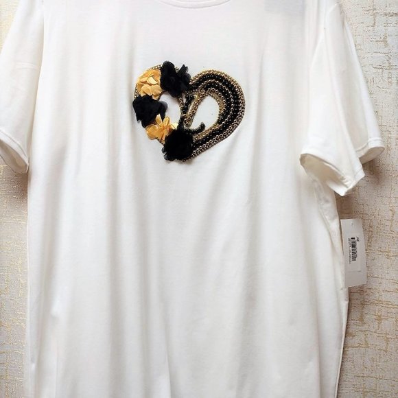 LVRhinestone HANDMADE, Ladies Tee, Bling T-Shirt, Perfect Gift. - Picture 6 of 6